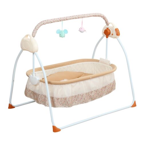 Baby Cradle Khaki | Auto Swing Type with Remote Control | Premium Quality | - Image 5