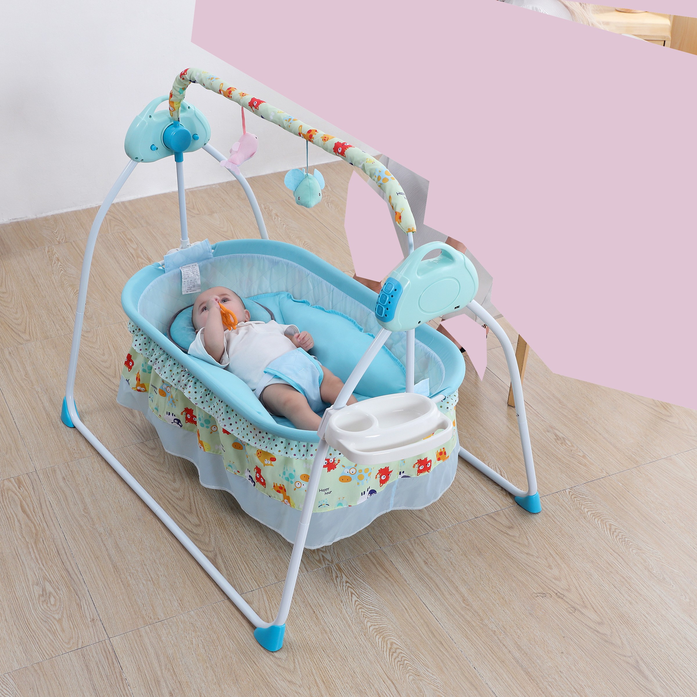 Baby Cradle Luxury Blue | Auto Swing Type with Remote Control | Premium Quality