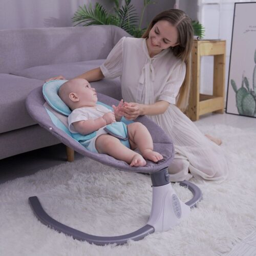 Baby Rocking Chair Blue | Auto Swing Type with Remote Control | Premium Quality - Image 6