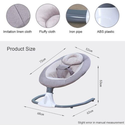 Baby Rocking Chair Blue | Auto Swing Type with Remote Control | Premium Quality - Image 9