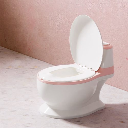 Baby Toilet PU with Seat cushion pink